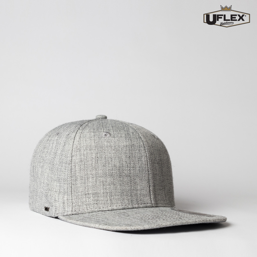 fitted flat peak cap