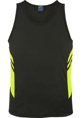 The Aussie Pacific Mens Tasman Singlet is a 150gsm, driwear 100% polyester singlet.  32 colours.  S - 5XL.  Great branded singlets from Aussie Pacific.