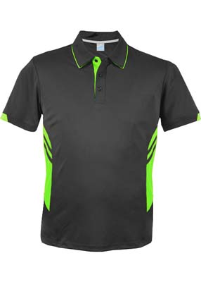 The Aussie Pacific Mens Tasman Polo is a 150gsm, driwear polyester polo shirt. Ladies and Kids available. 32 colours. Great branded polos from Aussie Pacific.