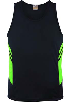 The Aussie Pacific Kids Tasman Singlet is a 150gsm, driwear 100% polyester singlet. 32 colours. 4 - 16. Great branded singlets from Aussie Pacific.