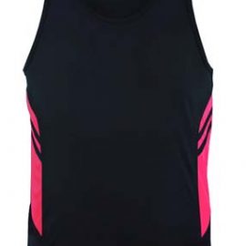 The Aussie Pacific Kids Tasman Singlet is a 150gsm, driwear 100% polyester singlet.  32 colours.  4 - 16.  Great branded singlets from Aussie Pacific.