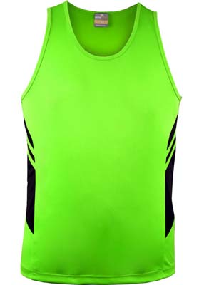 The Aussie Pacific Kids Tasman Singlet is a 150gsm, driwear 100% polyester singlet. 32 colours. 4 - 16. Great branded singlets from Aussie Pacific.
