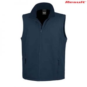 R232M Result Mens Core Printable Softshell Vest - Navy The Result Mens Core Printable Softshell Vest is a slim fit. polyester outer with microfleece inner, vest. S - 5XL. 3 colours. Great softshell vests.