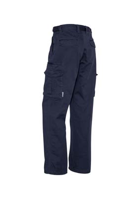 The Syzmik Mens Basic Cargo Pant is a regular, cotton drill, 310gsm work pant. 8 pockets. Navy. Great pants and workwear from Syzmik.