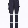 The Syzmik Womens Bio Motion Taped Pant is a 280gsm, cotton drill work pant.  Bio Motion.  8 - 24.  Great taped pants and workwear from Syzmik.