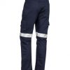 The Syzmik Mens Rugged Cooling Taped Pant is a square weave cotton ripstop, 240gsm pant.  Navy.  72 - 132.  Great pants and workwear from Syzmik.