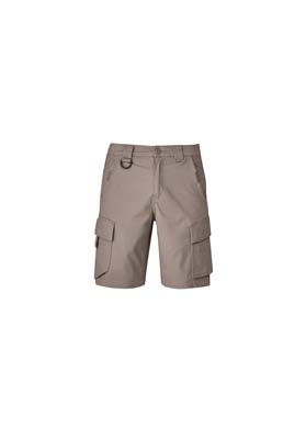 ZS360 Syzmik Streetworx Curved Cargo Short - Khaki The Syzmik Mens Streetworx Curved Cargo Short is a 98% cotton cargo short. 4 colours. 72 - 132. Great cargo shorts and workwear from Syzmik.