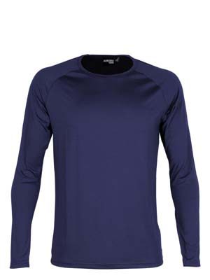 The Aurora Sports Kids Stadium Long Sleeve Tee is a 150gsm, 90% polyester, long sleeve tee.  3 colours. 4 - 14.  Great branded long sleeve performance tees.