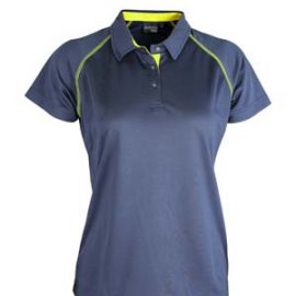 The Aurora Sport Womens XT Performance Pullover Polo is a 150gsm polyester performance polo.  11 colours.  8 - 22.  Great branded performance polos.