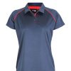 The Aurora Sport Womens XT Performance Pullover Polo is a 150gsm polyester performance polo.  11 colours.  8 - 22.  Great branded performance polos.
