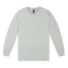 T403 Cloke Mens Loafer Long Sleeve Tee – Grey Marle