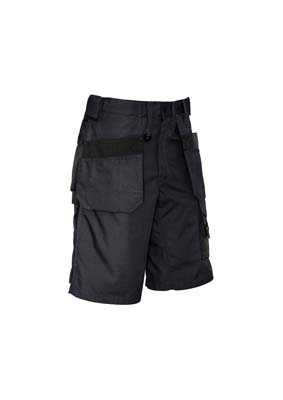 The Syzmik Ultralite Multi Pocket Short is a 65% polyester, 35% cotton ripstop blend.  Cordura patches.  4 colours.  Great shorts and workwear from Syzmik.