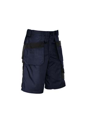 The Syzmik Ultralite Multi Pocket Short is a 65% polyester, 35% cotton ripstop blend.  Cordura patches.  4 colours.  Great shorts and workwear from Syzmik.