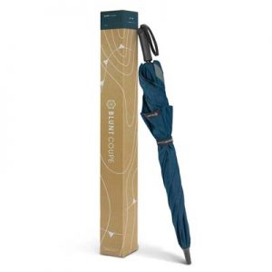 The BLUNT Coupe Umbrella is a lightweight, full length umbrella. 6 rib, 58cm. High end. 2 colours. Great branded corporate umbrellas.