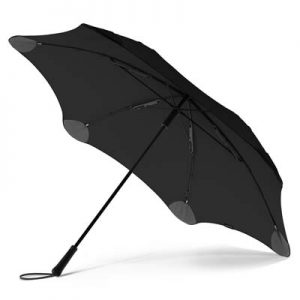 The BLUNT Exec Umbrella is a large, full length street umbrella.  Sized for 2 people.  High end.  2 colours.  Great branded corporate umbrellas.