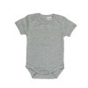 Baby Blanks Short Sleeve Bodysuit – Grey M