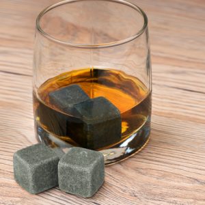 117806 TRENDS Whiskey Stone Set The TRENDS Whiskey Stone Set is a whiskey 'stone' set of 6 in a black cotton drawstring bag. Branding available on bag. Great promo product or corporate gift.