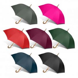 The PEROs Boutique Umbrella is a trendy umbrella with wood hook handle and shaft.  7 colours.  Screen print or transfer available.   To check out the full PEROs range click here