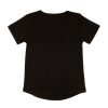Baby Blanks Long Back Tee – Black