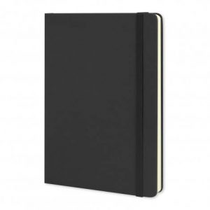 The Moleskine 2022 Planner is a weekly planner. 2 page spread per week - days of week and lined page. A5 Planner. Branded with your logo.
