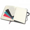 The Moleskine 2022 Planner is a weekly planner.  2 page spread per week - days of week and lined page.  A5 Planner.  Branded with your logo.