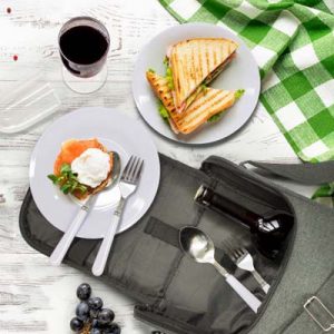 119420 TRENDS Vancouver Picnic Set The TRENDS Vancouver Picnic Set is a 2 person picnic set with 2 tone heather finish. Just add wine for a great corporate gift for suppliers, clients and staff.