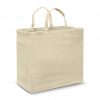 The TRENDS Galleria Cotton Shopping Tote is a large tote bag with extra wide gusset.  Natural.  280gsm natural cotton.  Print or full colour transfer.