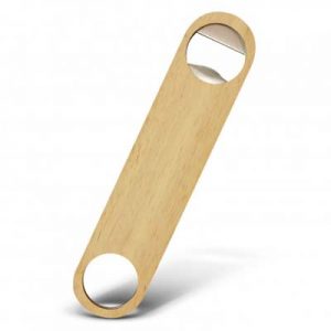 The TRENDS Napa Bottle Opener is a classic stainless steel bottle opener with rubberwood casing.  Laser engraving or printing available with your logo.