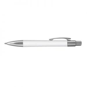105589 TRENDS Zurich Pen The TRENDS Zurich Pen is a retractable plastic ball pen. In white with chrome trim. Great branded pens for you and your business, clients and more.