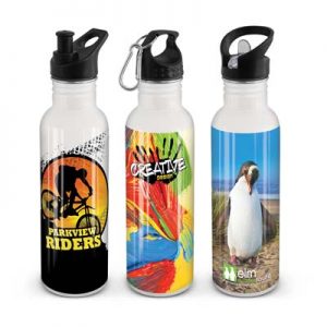 105955 TRENDS Nomad Bottle Full Colour The TRENDS Nomad Bottle Full Colour is a BPA free 750ml stainless steel drink bottle. 3 lid options. Full Colour Sublimation branding.
