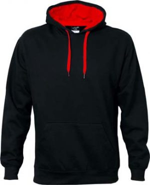 The Cloke Got Colour Hoodie is a custom coloured hoodie - contrast your hood lining and cords to match your brand colours.  XS - 5XL