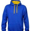 The Cloke Got Colour Hoodie is a custom coloured hoodie - contrast your hood lining and cords to match your brand colours.  XS - 5XL