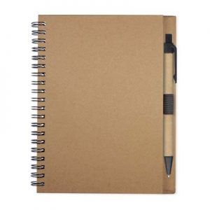 The TRENDS Allegro Notebook is a medium size wiro bound notebook. 70gsm lined paper with pen loop. Hard cover. 4 colours.