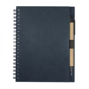 The TRENDS Allegro Notebook is a medium size wiro bound notebook. 70gsm lined paper with pen loop. Hard cover. 4 colours.
