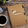 The TRENDS Allegro Notebook is a medium size wiro bound notebook.  70gsm lined paper with pen loop.  Hard cover.  4 colours.