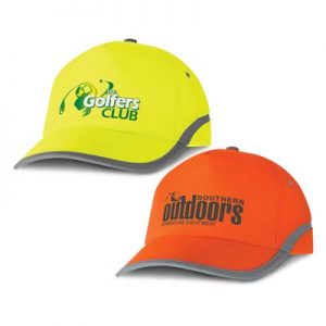 The TRENDS Flash Hi Vis Cap is a 5 panel, polyester, high visibility safety cap with reflective piping. Yellow or Orange. Great branded hi viz caps.