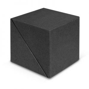 The TRENDS Desk Cube is a smart cardboard box which flips open to reveal a block of note paper and adhesive pads.  3 colours available