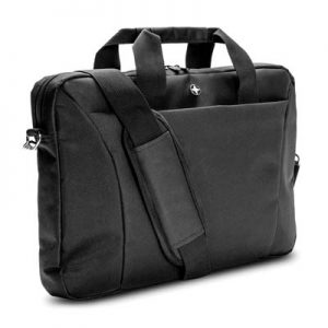 109998 Swiss Peak 38cm Laptop Bag The Swiss Peak 38cm Laptop Bag is a smart laptop bag with padded laptop compartment, a tablet sleeve and shoulder strap. 1 colour print available.