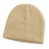 The TRENDS Nebraska Cable Knit Beanie is a stylish beanie made from acrylic yarn. 6 colours.  Great embroidered beanies for your brand.