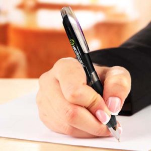 111265 TRENDS Adonis Pen The TRENDS Adonis Pen is a retractable plastic ball pen with shiny chrome accents. 8 colours. Great branded promo pens.