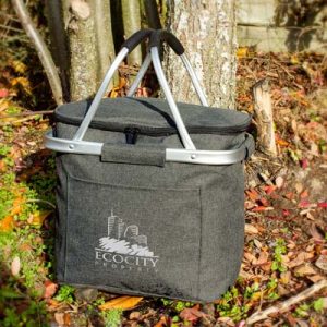 111455 TRENDS Iceland Cooler Basket The Trends Iceland Cooler Basket is a 16 litre cooler basket with aluminium frame. Folds Flat. Grey. Great branded cooler bags and baskets.