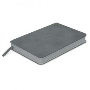 The TRENDS Demio Notebook Small is a small notebook with flexible PU Cover.  Pen holder.  Multiple branding options. 3 colours.