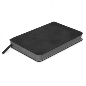 The TRENDS Demio Notebook Small is a small notebook with flexible PU Cover.  Pen holder.  Multiple branding options. 3 colours.