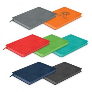 The TRENDS Demio Notebook Medium is a medium notebook with flexible PU Cover.  Pen holder.  Multiple branding options. 7 colours.