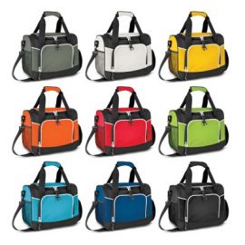 The TRENDS Antarctica Cooler Bag is a 9 litre cooler bag.  9 colours.  White piping.  Great branded cooler bags.