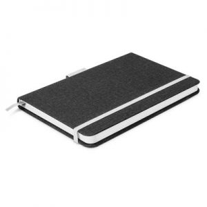 The TRENDS Meridian Notebook Two Tone is an exceptional medium size notebook with lined cream paper. 7 colours. Coloured Edge pages. Multiple branding options.