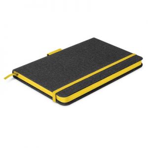 The TRENDS Meridian Notebook Two Tone is an exceptional medium size notebook with lined cream paper. 7 colours. Coloured Edge pages. Multiple branding options.