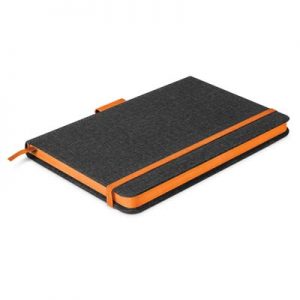 The TRENDS Meridian Notebook Two Tone is an exceptional medium size notebook with lined cream paper. 7 colours. Coloured Edge pages. Multiple branding options.