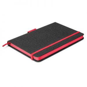 The TRENDS Meridian Notebook Two Tone is an exceptional medium size notebook with lined cream paper. 7 colours. Coloured Edge pages. Multiple branding options.
