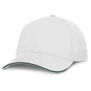 The TRENDS Swift Cap White is a premium quality, 6 panel cap. Made from white heavy brushed cotton. Contrast sandwich trim. 5 colours.